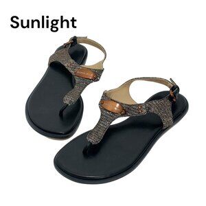 Michael Kors Plate Womens Copper/silver Shimmer Thong Sandals Size 6M- NWOT